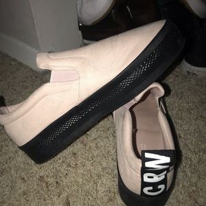 BRAND NEW baby pink slip ons